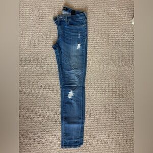 Women's Blue Distressed Jeans